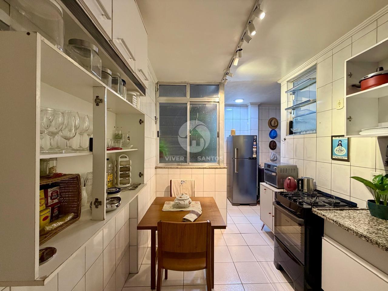 Apartamento Porteira Fechada, Varanda com Vista para o Mar e a 50 Metros da Praia do Boqueirão – Santos/SP em Boqueirão, Santos — foto 14