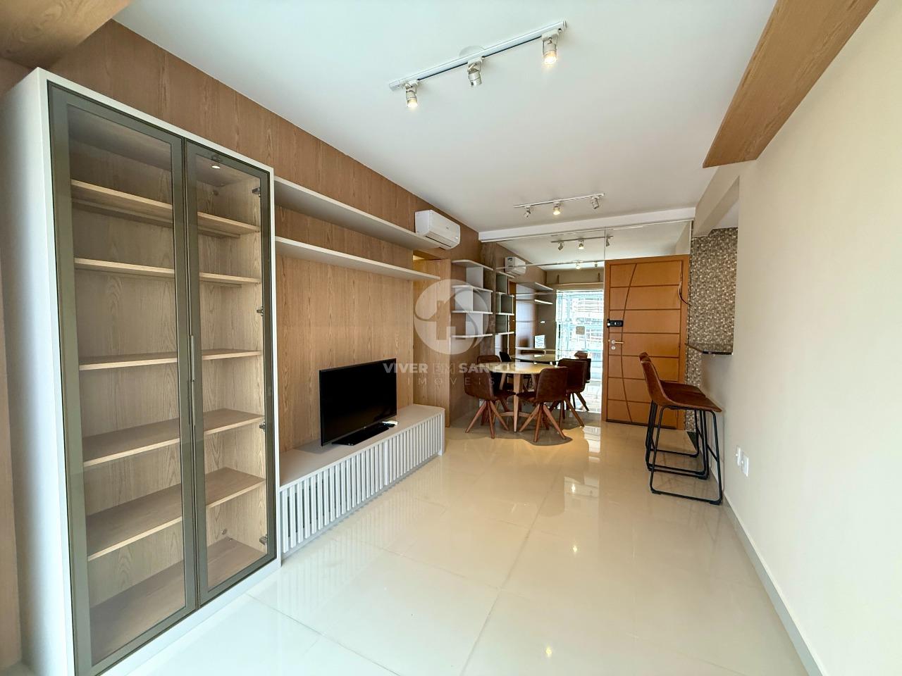 Apartamento Mobiliado, 1 Suíte, Varanda, Vaga Demarcada e Lazer no Residencial Ibiza – Embaré, Santos/SP em Embaré, Santos — foto 4