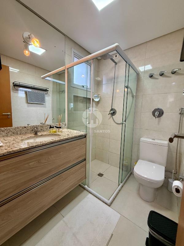Apartamento Mobiliado, 1 Suíte, Varanda, Vaga Demarcada e Lazer no Residencial Ibiza – Embaré, Santos/SP em Embaré, Santos — foto 15