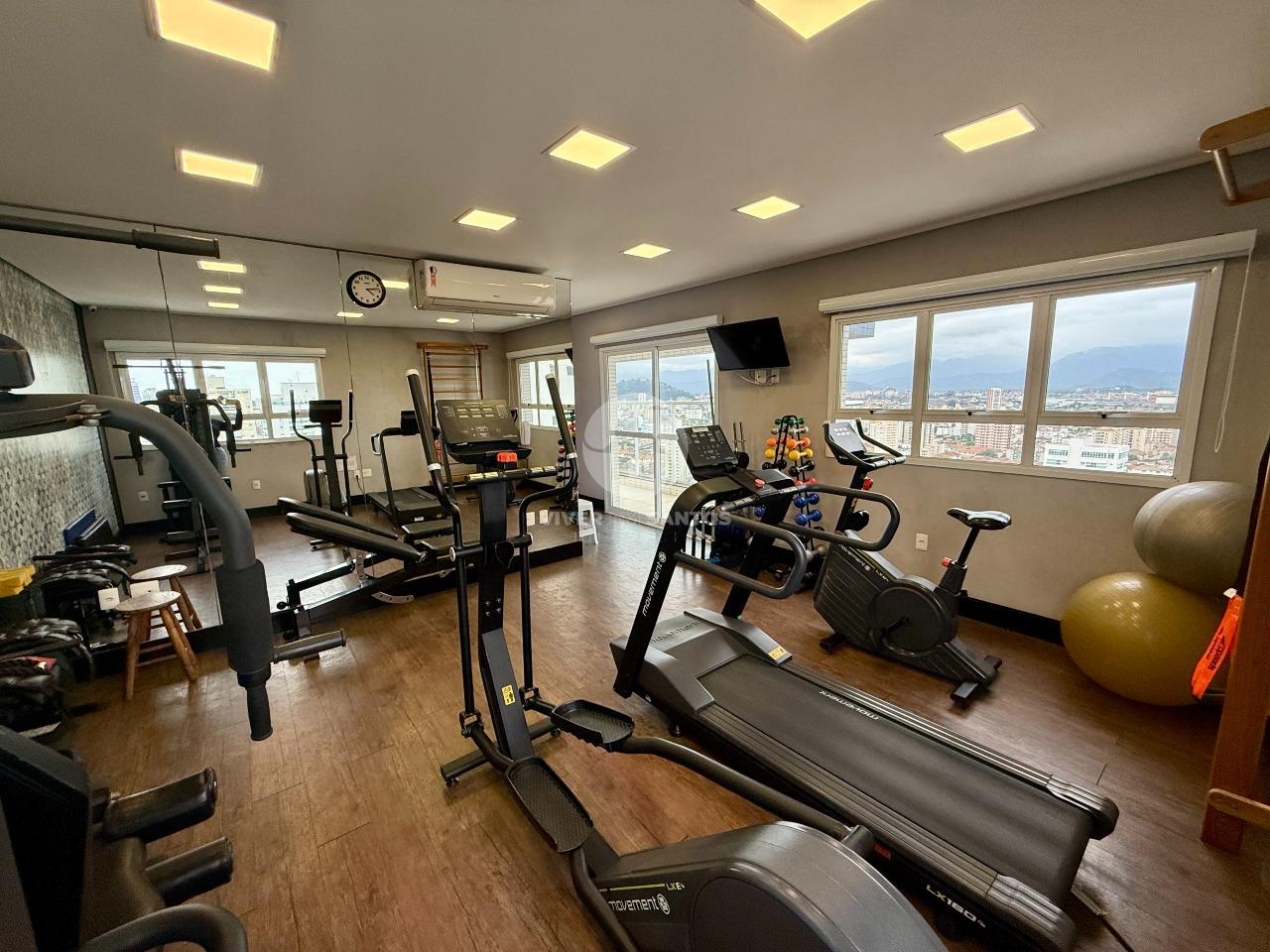 Apartamento Mobiliado, 1 Suíte, Varanda, Vaga Demarcada e Lazer no Residencial Ibiza – Embaré, Santos/SP em Embaré, Santos — foto 20