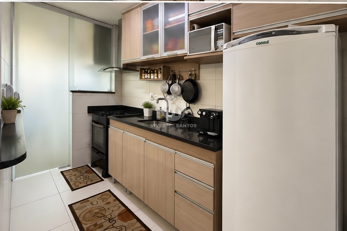 Apartamento 52 m², Andar Alto, 1 Suíte, Varanda e Vaga Demarcada no Residencial Ibiza – Embaré, Santos/SP em Embaré, Santos — foto 7