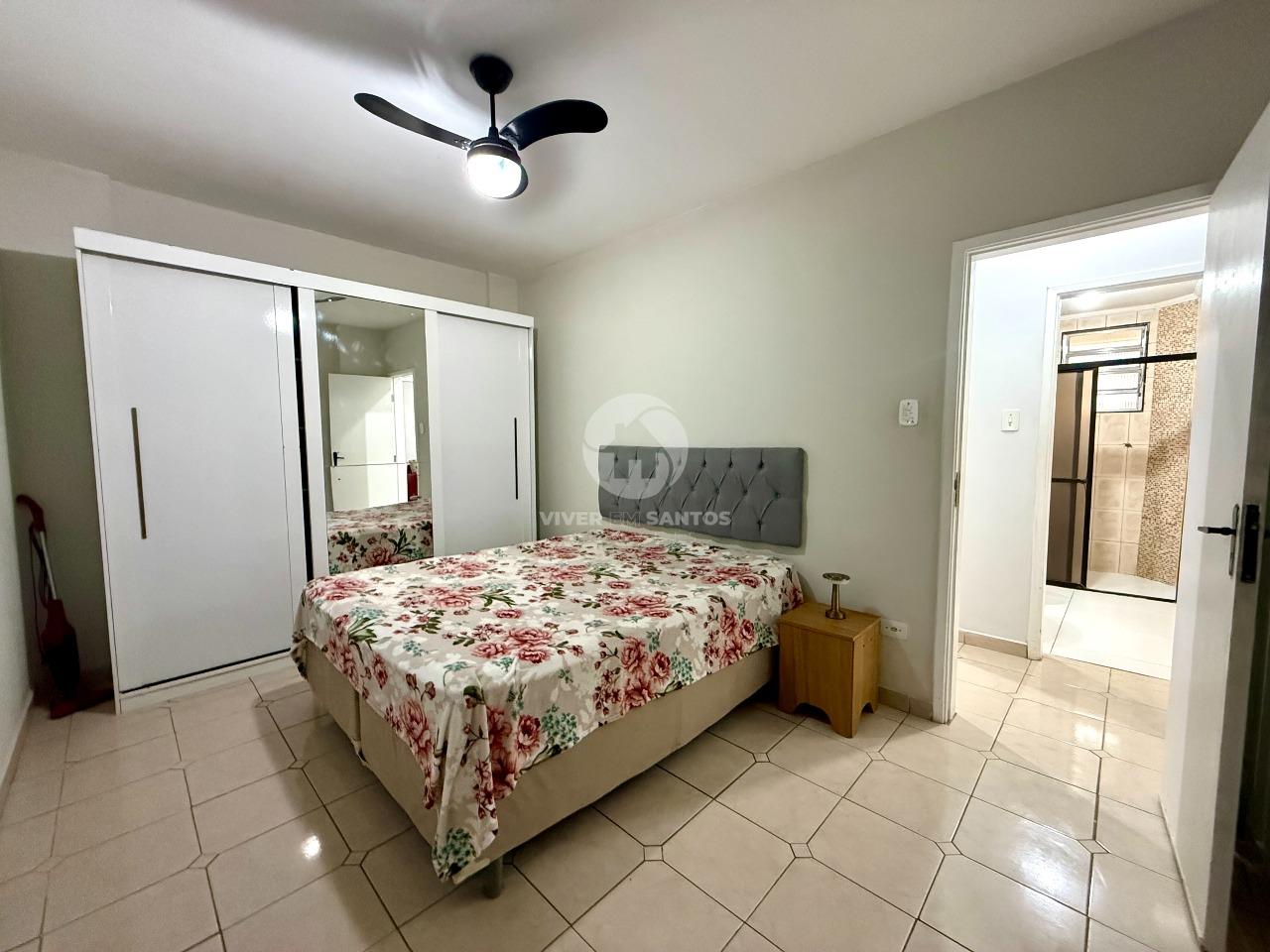 Apartamento Frente Mar, 75 m², 2 Dormitórios e Varanda com Vista para o Mar na Pompéia – Santos/SP em Pompéia, Santos — foto 13