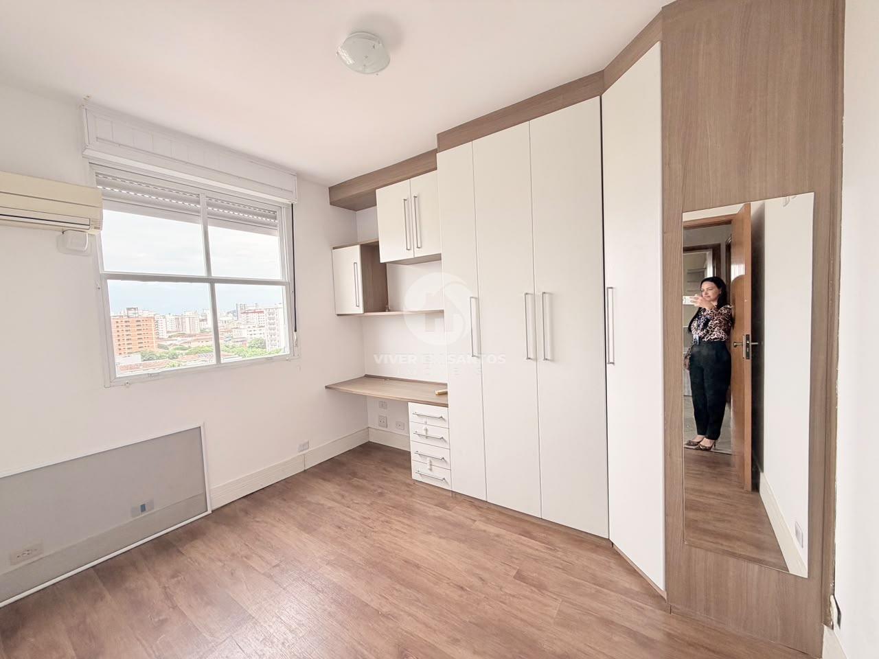 Apartamento 3 Dormitórios, Suíte, Sala 3 Ambientes e Vaga Demarcada no Embaré – Santos/SP em Embaré, Santos — foto 9