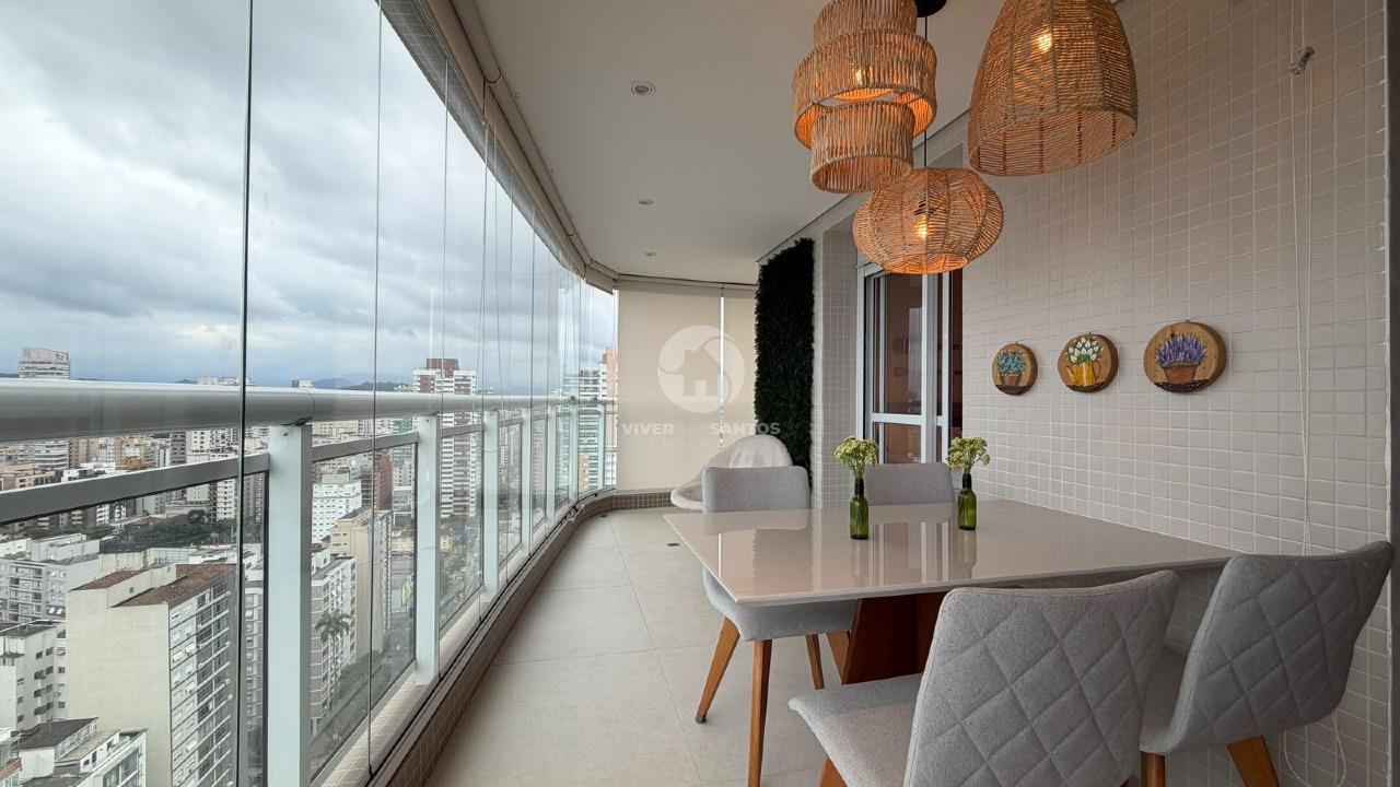 Apartamento vista mar com 2 quartos e lazer completo no Boqueirão em Santos em Boqueirão, Santos — foto 3