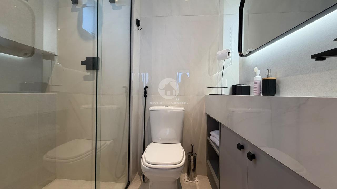Apartamento vista mar com 2 quartos e lazer completo no Boqueirão em Santos em Boqueirão, Santos — foto 19