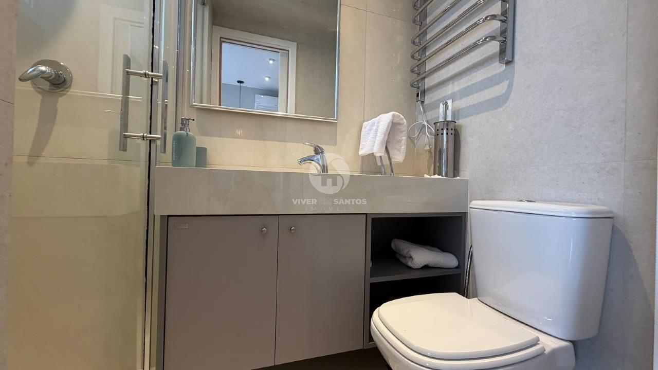 Apartamento vista mar com 2 quartos e lazer completo no Boqueirão em Santos em Boqueirão, Santos — foto 15