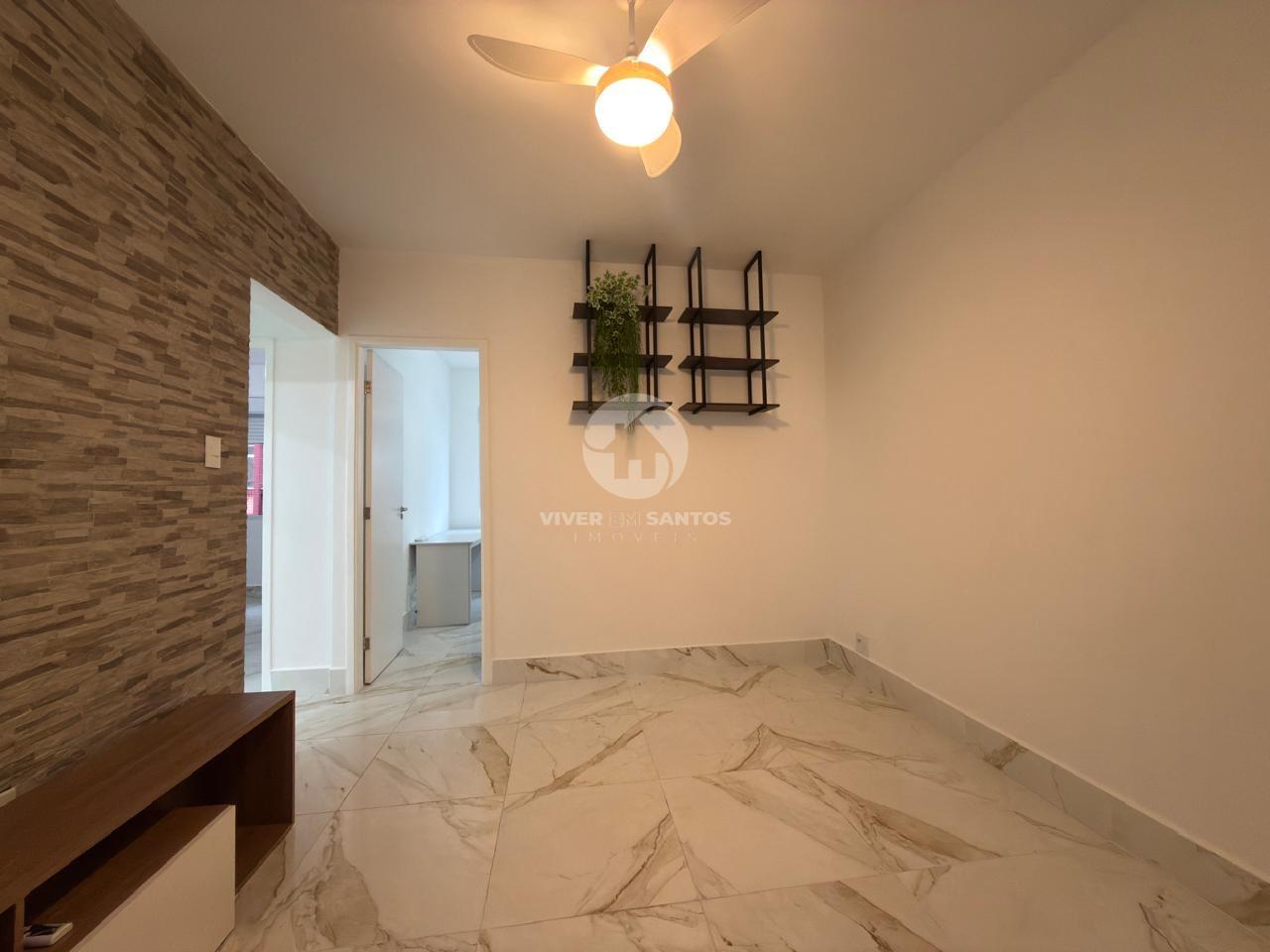 Apartamento Reformado, Andar Alto, 2 Dormitórios e Vista para o Mar na Avenida da Praia – Pompéia, Santos/SP em Pompéia, Santos — foto 2