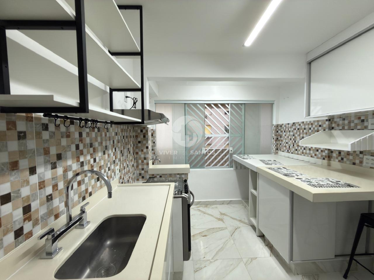Apartamento Reformado, Andar Alto, 2 Dormitórios e Vista para o Mar na Avenida da Praia – Pompéia, Santos/SP em Pompéia, Santos — foto 16