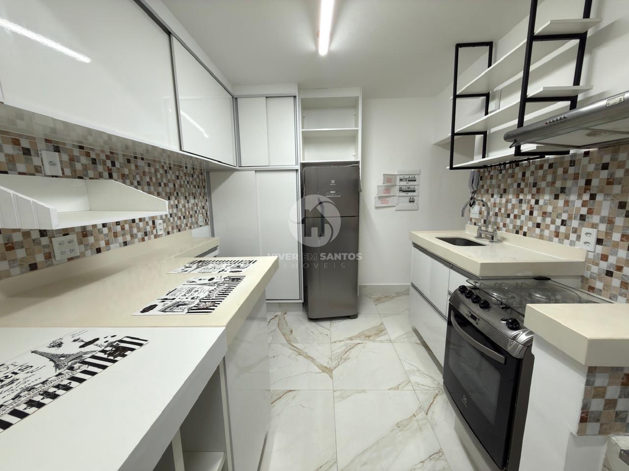 Apartamento Reformado, Andar Alto, 2 Dormitórios e Vista para o Mar na Avenida da Praia – Pompéia, Santos/SP em Pompéia, Santos — foto 17