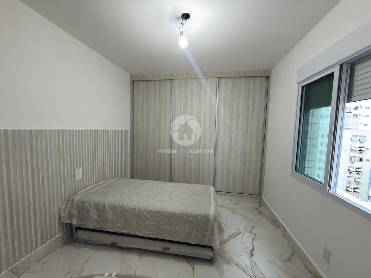 Apartamento Reformado, Andar Alto, 2 Dormitórios e Vista para o Mar na Avenida da Praia – Pompéia, Santos/SP em Pompéia, Santos — foto 10