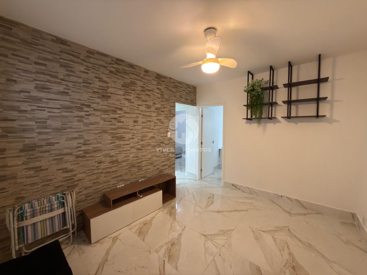Apartamento Reformado, Andar Alto, 2 Dormitórios e Vista para o Mar na Avenida da Praia – Pompéia, Santos/SP em Pompéia, Santos — foto 3