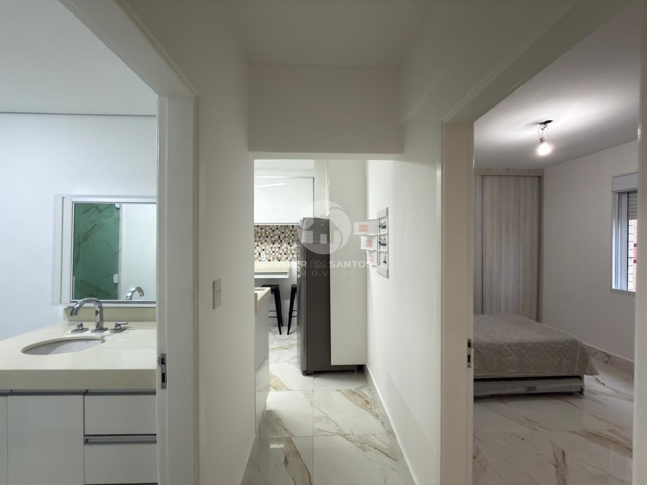 Apartamento Reformado, Andar Alto, 2 Dormitórios e Vista para o Mar na Avenida da Praia – Pompéia, Santos/SP em Pompéia, Santos — foto 5