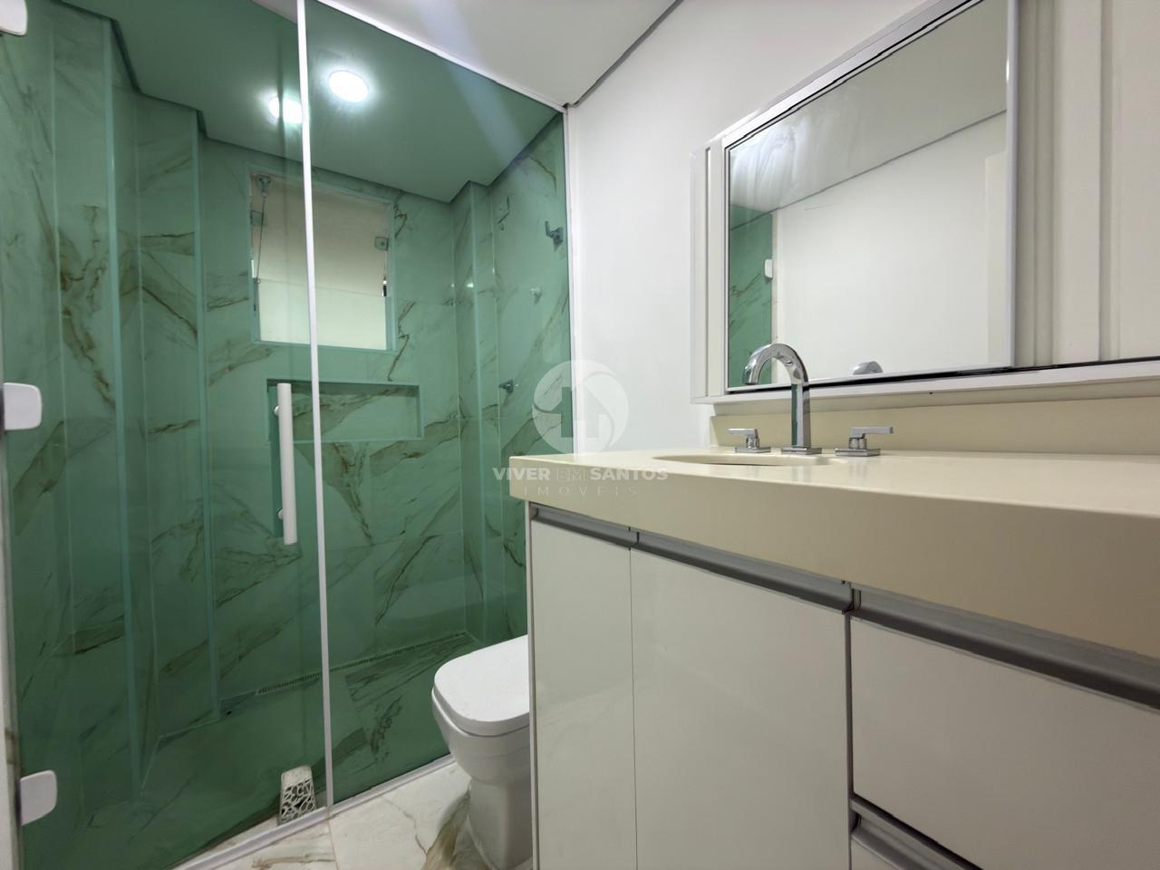 Apartamento Reformado, Andar Alto, 2 Dormitórios e Vista para o Mar na Avenida da Praia – Pompéia, Santos/SP em Pompéia, Santos — foto 11