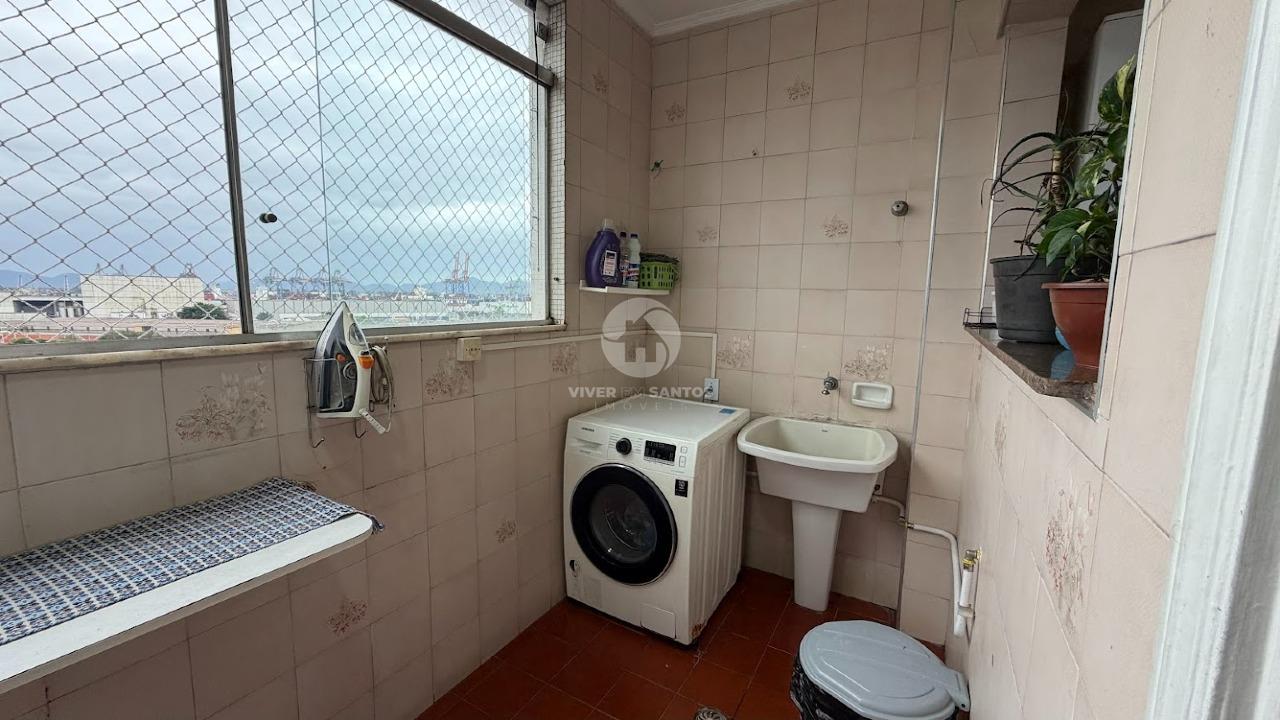 Apartamento 2 Dormitórios, Vista Livre para o Porto e Garagem na Aparecida – Santos/SP em Aparecida, Santos — foto 23