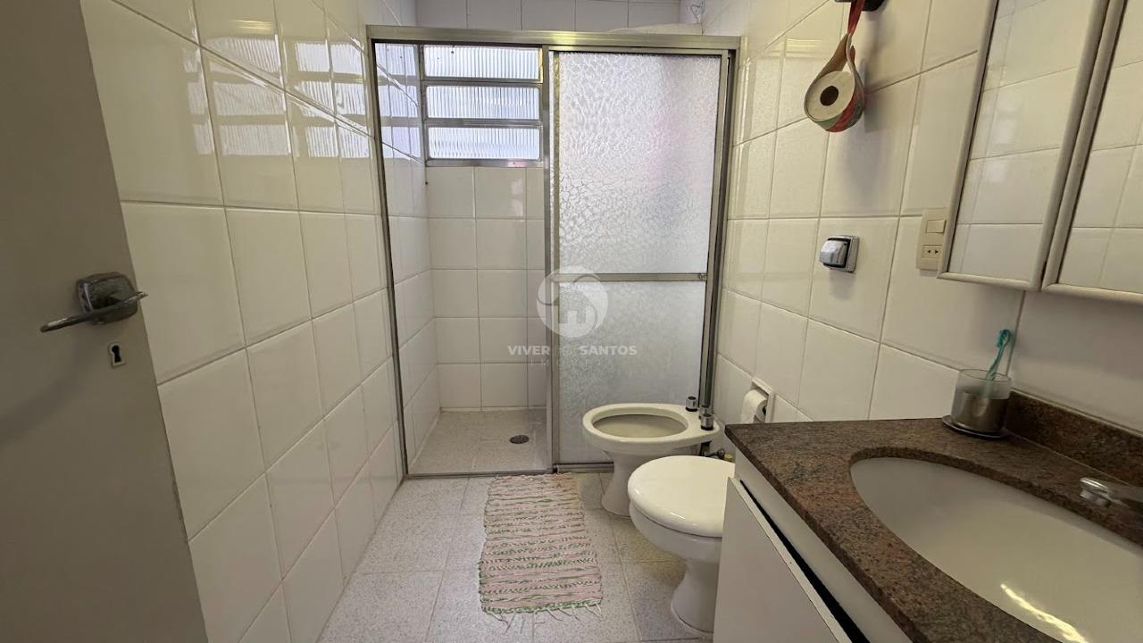 Apartamento 2 Dormitórios, Varanda, Vista Lateral para o Mar e Dependência Completa na Aparecida – Santos/SP em Aparecida, Santos — foto 13