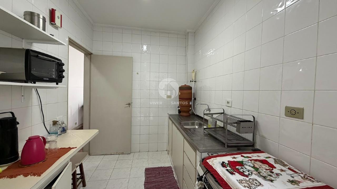 Apartamento 2 Dormitórios, Varanda, Vista Lateral para o Mar e Dependência Completa na Aparecida – Santos/SP em Aparecida, Santos — foto 24