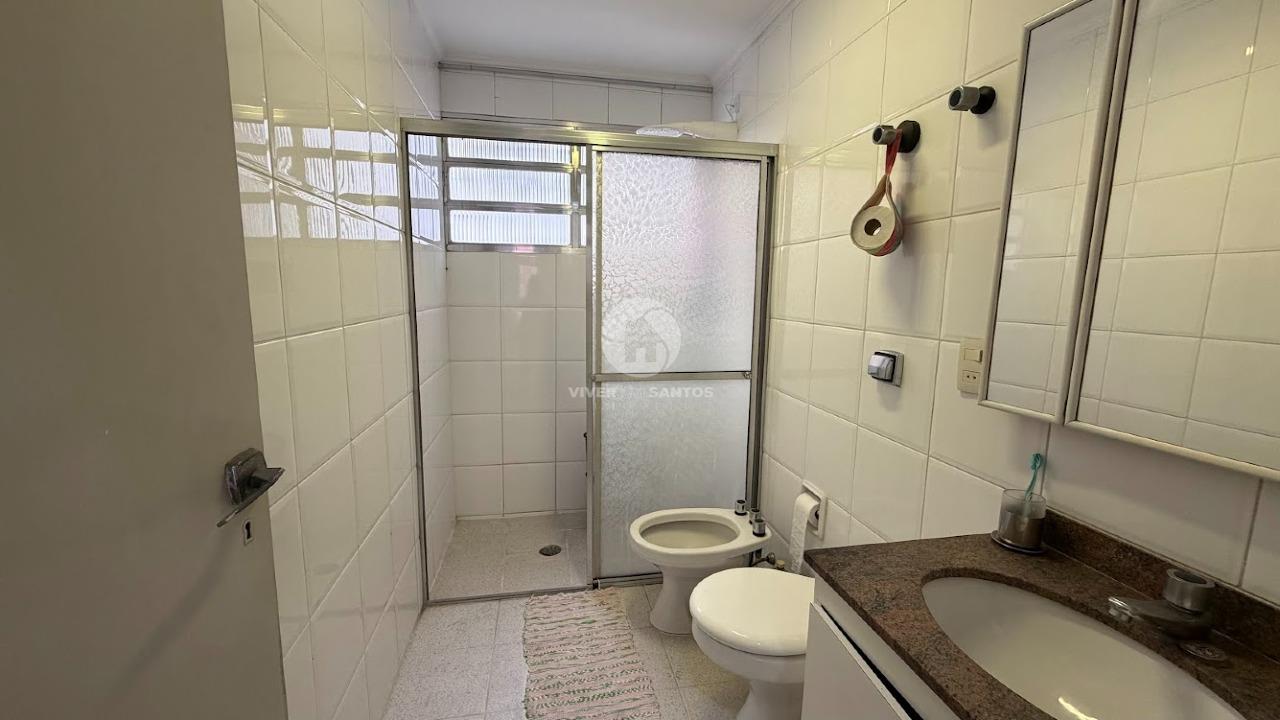 Apartamento 2 Dormitórios, Varanda, Vista Lateral para o Mar e Dependência Completa na Aparecida – Santos/SP em Aparecida, Santos — foto 11