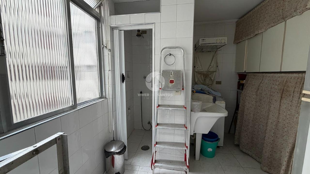 Apartamento 2 Dormitórios, Varanda, Vista Lateral para o Mar e Dependência Completa na Aparecida – Santos/SP em Aparecida, Santos — foto 27
