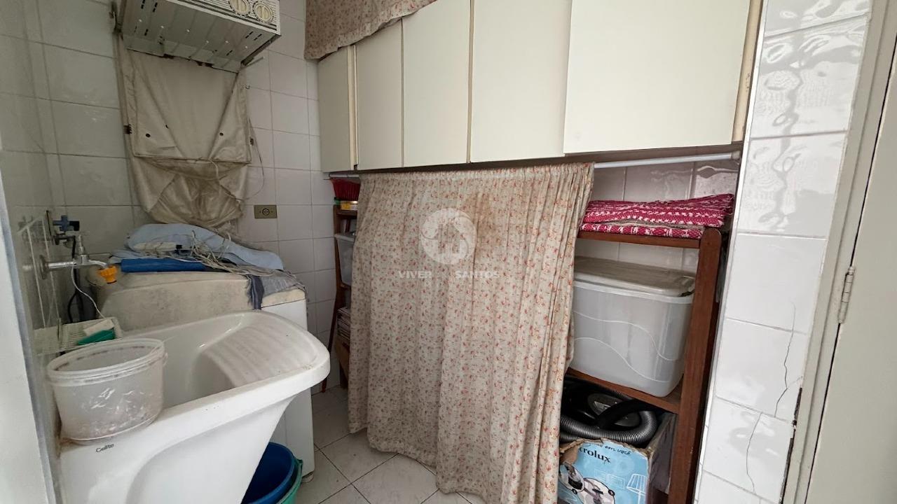 Apartamento 2 Dormitórios, Varanda, Vista Lateral para o Mar e Dependência Completa na Aparecida – Santos/SP em Aparecida, Santos — foto 26
