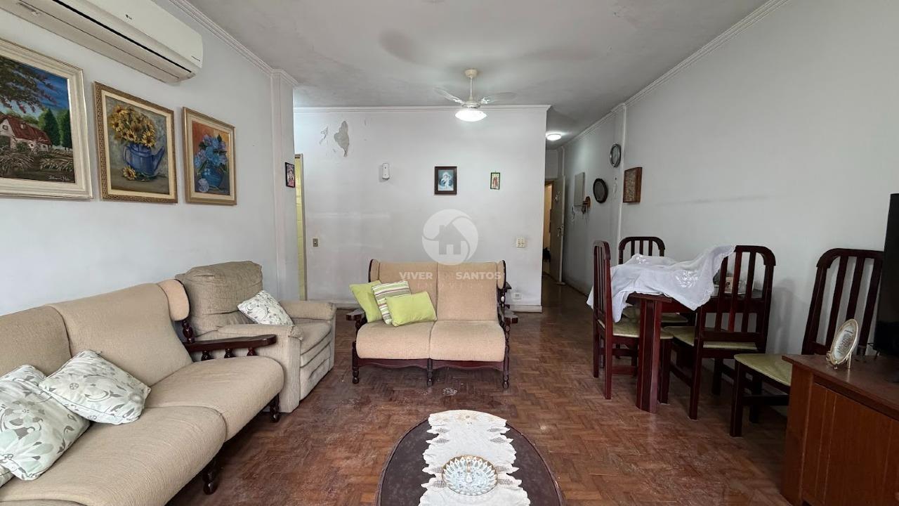 Apartamento 2 Dormitórios, Varanda, Vista Lateral para o Mar e Dependência Completa na Aparecida – Santos/SP em Aparecida, Santos — foto 6
