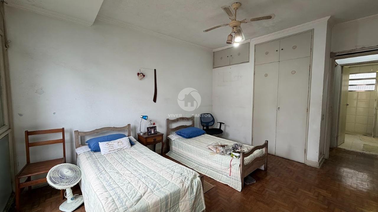 Apartamento 2 Dormitórios, Varanda, Vista Lateral para o Mar e Dependência Completa na Aparecida – Santos/SP em Aparecida, Santos — foto 10