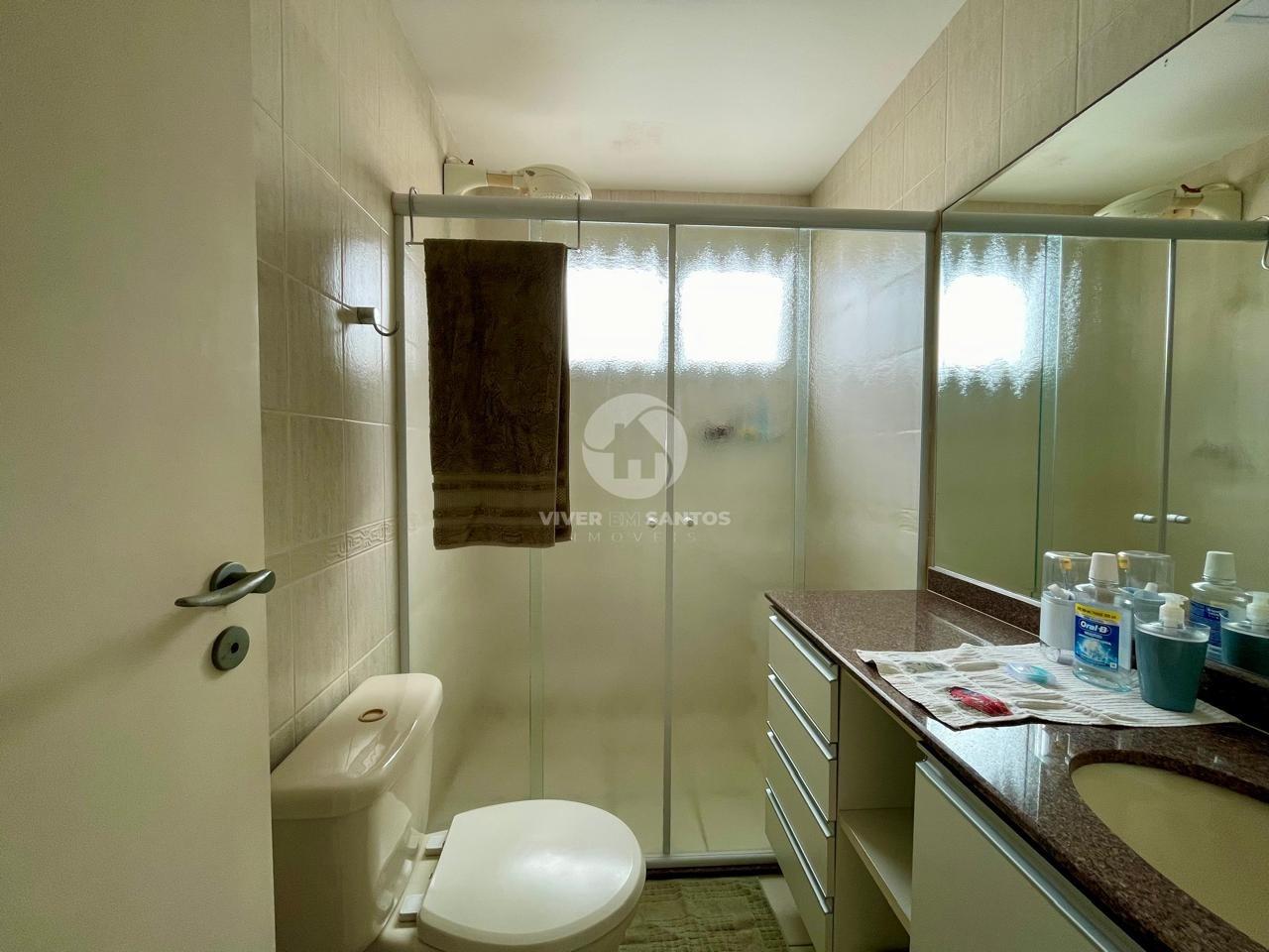 Apartamento Duplex 160 m², 3 Dormitórios, Suíte, Varanda com Churrasqueira e 2 Vagas no Boqueirão – Santos/SP em Boqueirão, Santos — foto 8