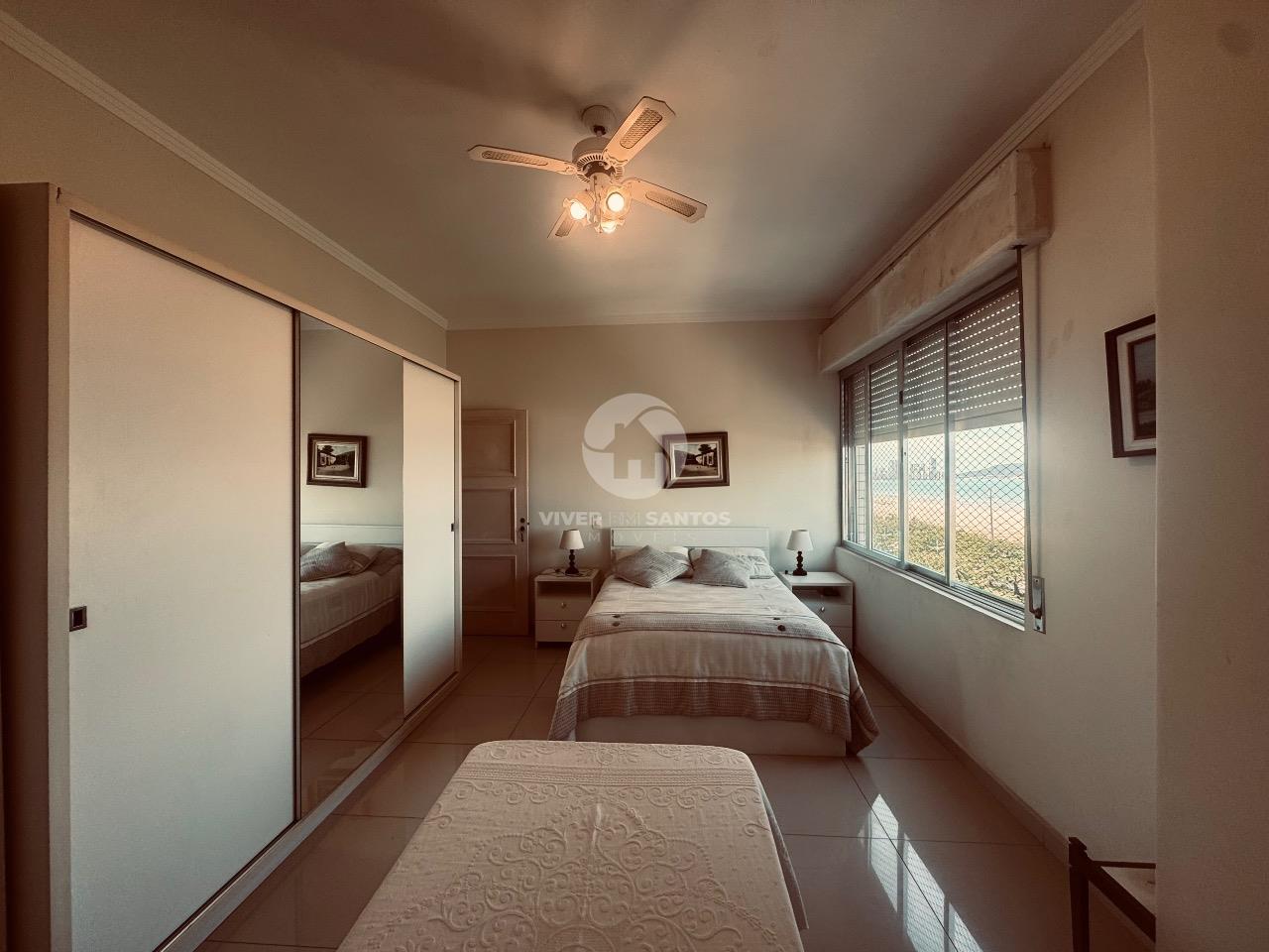Apartamento Frente Mar, 3 Dormitórios e Vaga Demarcada no Gonzaga – Santos/SP em Gonzaga, Santos — foto 9