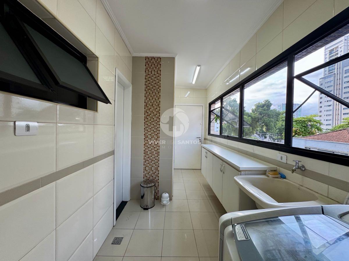 Apartamento 110 m², 3 Dormitórios, Suíte, Hall Privativo e Vaga Demarcada no Boqueirão – Santos/SP em Boqueirão, Santos — foto 16
