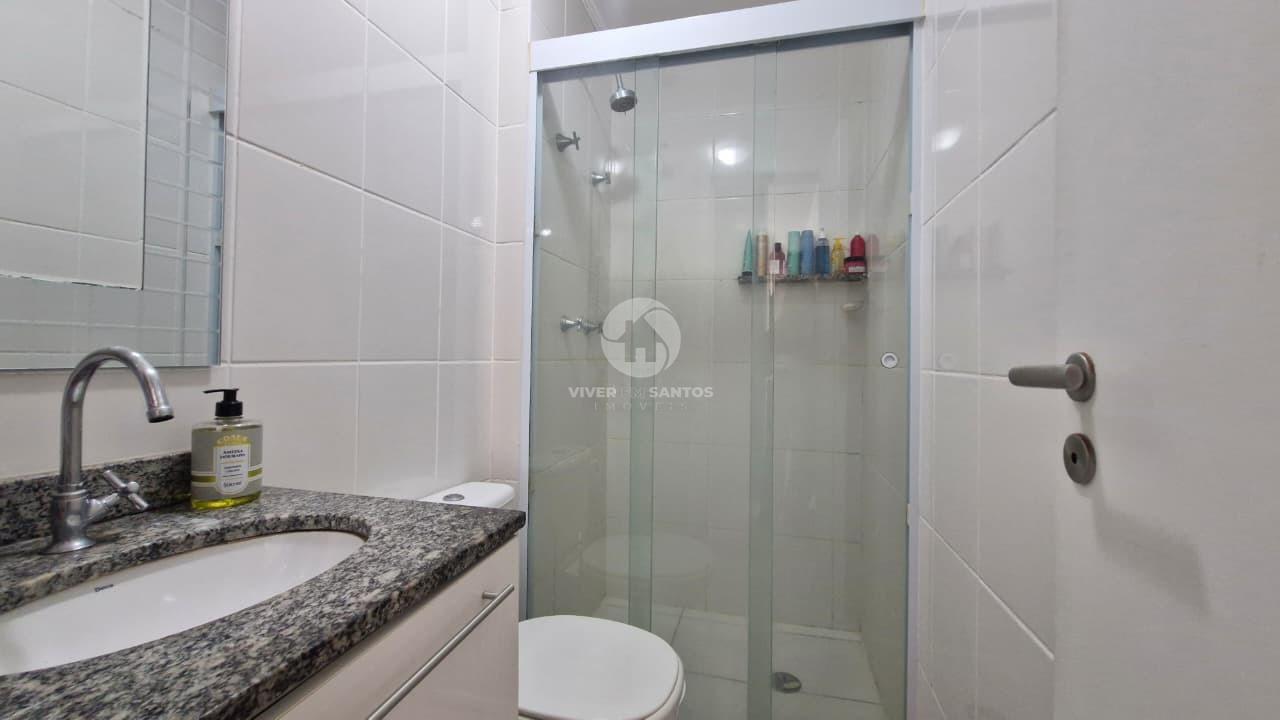Apartamento 2 Dormitórios, Suíte, Sacada, Andar Alto e Lazer Completo no Aqua Play – Santos/SP em Marapé, Santos — foto 9