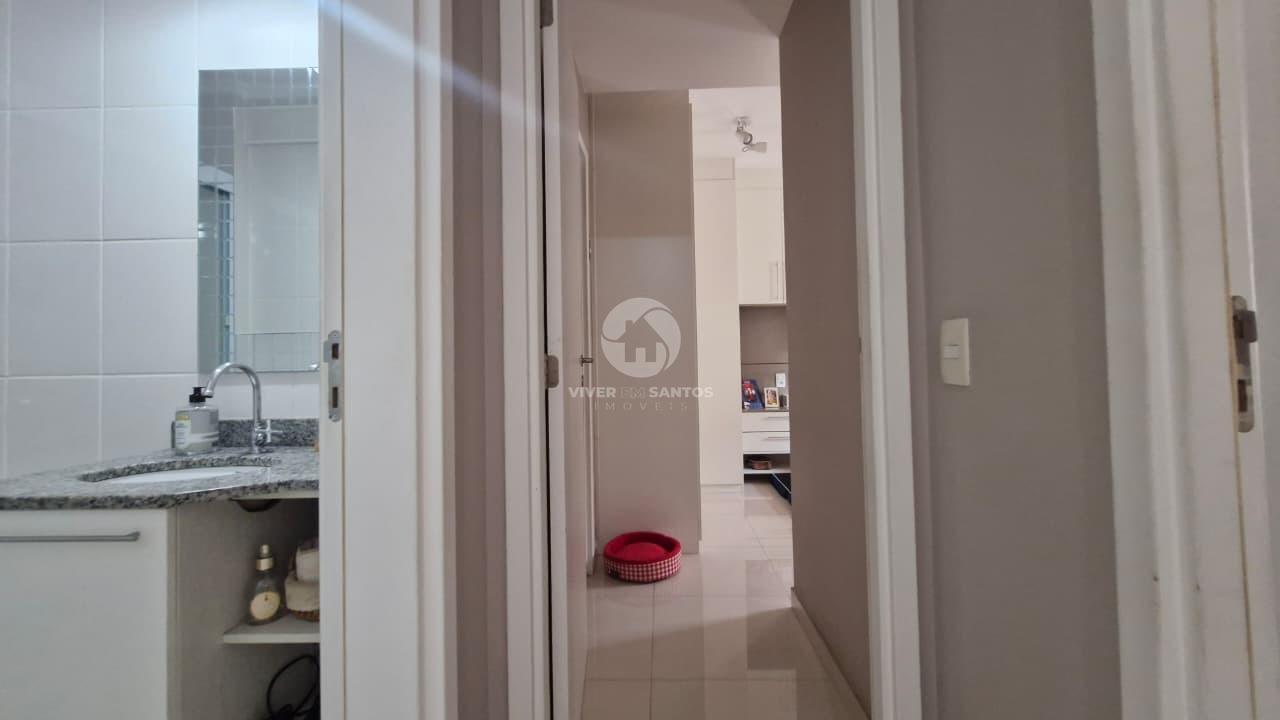 Apartamento 2 Dormitórios, Suíte, Sacada, Andar Alto e Lazer Completo no Aqua Play – Santos/SP em Marapé, Santos — foto 17