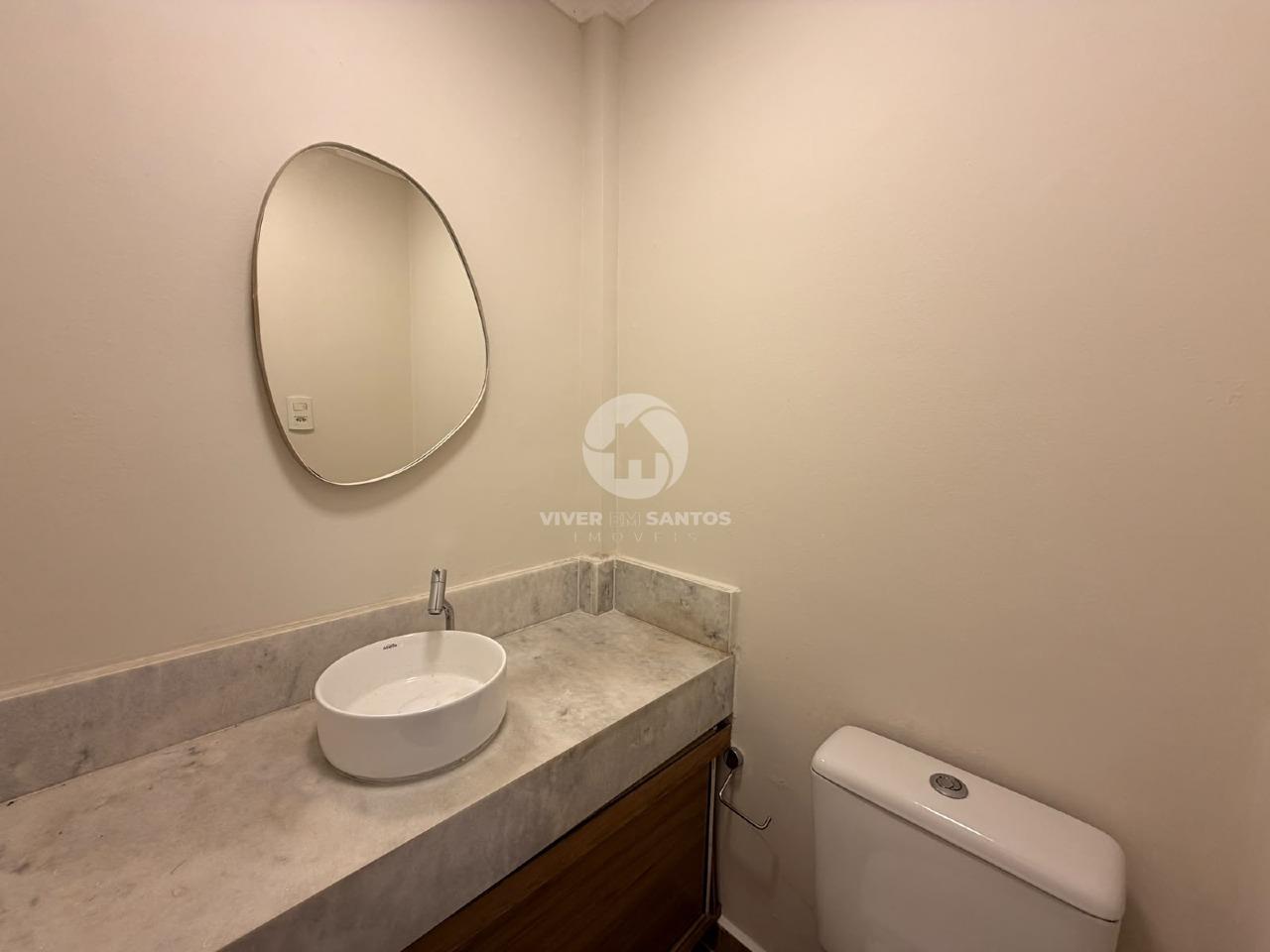Apartamento 160 m², 3 Dormitórios, Suíte, Andar Alto e Vista Lateral para o Mar no Boqueirão – Santos/SP em Boqueirão, Santos — foto 11