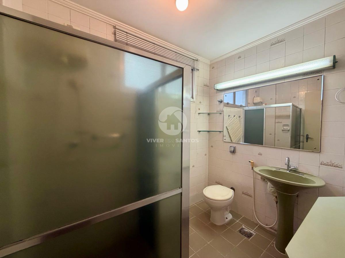 Apartamento de Frente, 2 Dormitórios, Sacada e a 1 Quadra da Praia no Boqueirão – Santos/SP em Boqueirão, Santos — foto 13