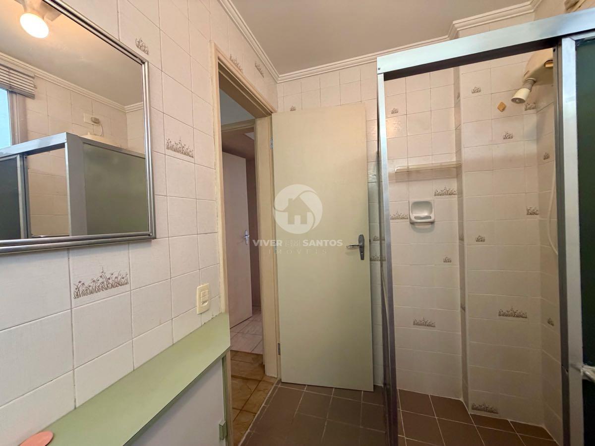 Apartamento de Frente, 2 Dormitórios, Sacada e a 1 Quadra da Praia no Boqueirão – Santos/SP em Boqueirão, Santos — foto 14