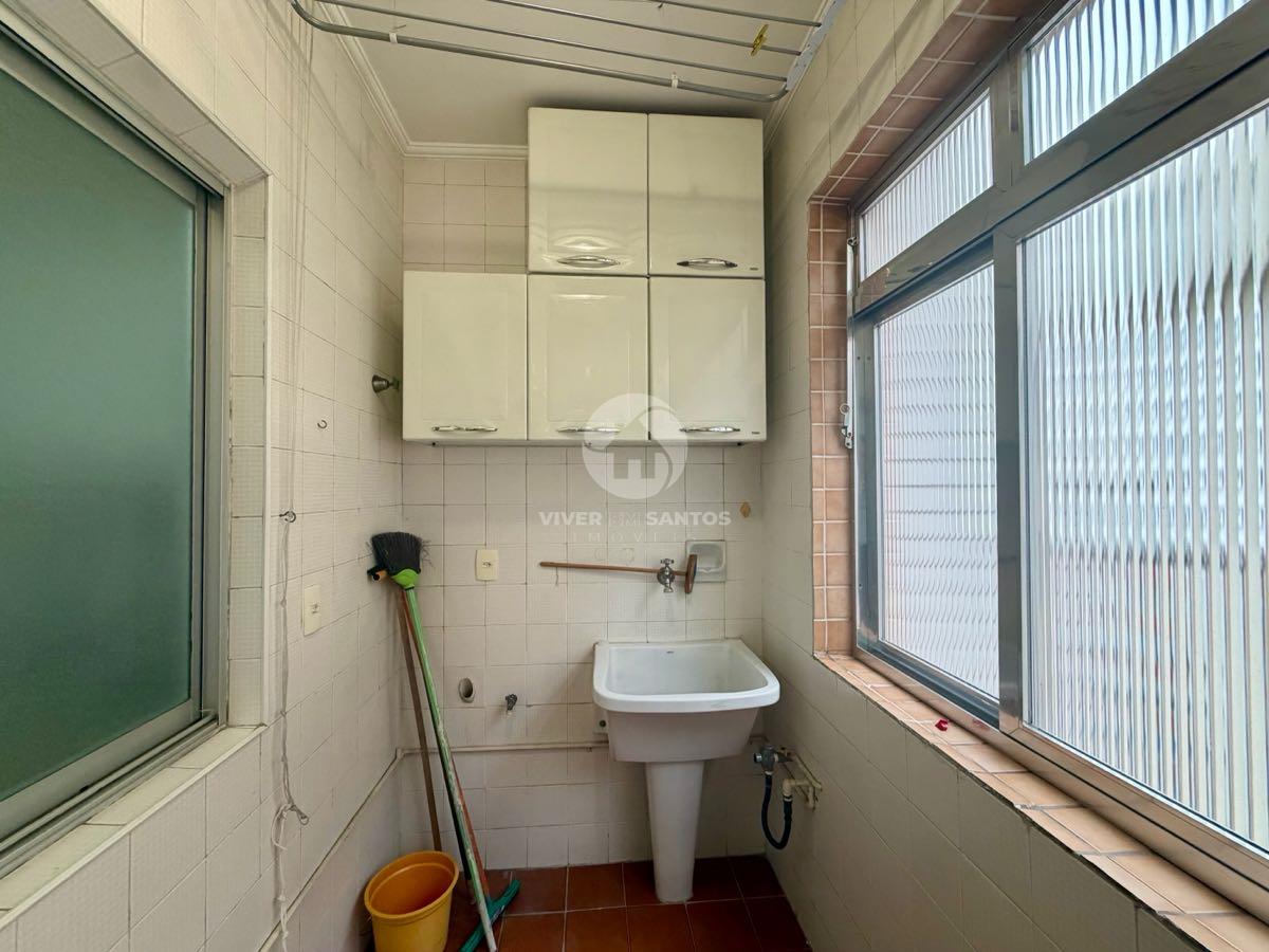 Apartamento de Frente, 2 Dormitórios, Sacada e a 1 Quadra da Praia no Boqueirão – Santos/SP em Boqueirão, Santos — foto 23