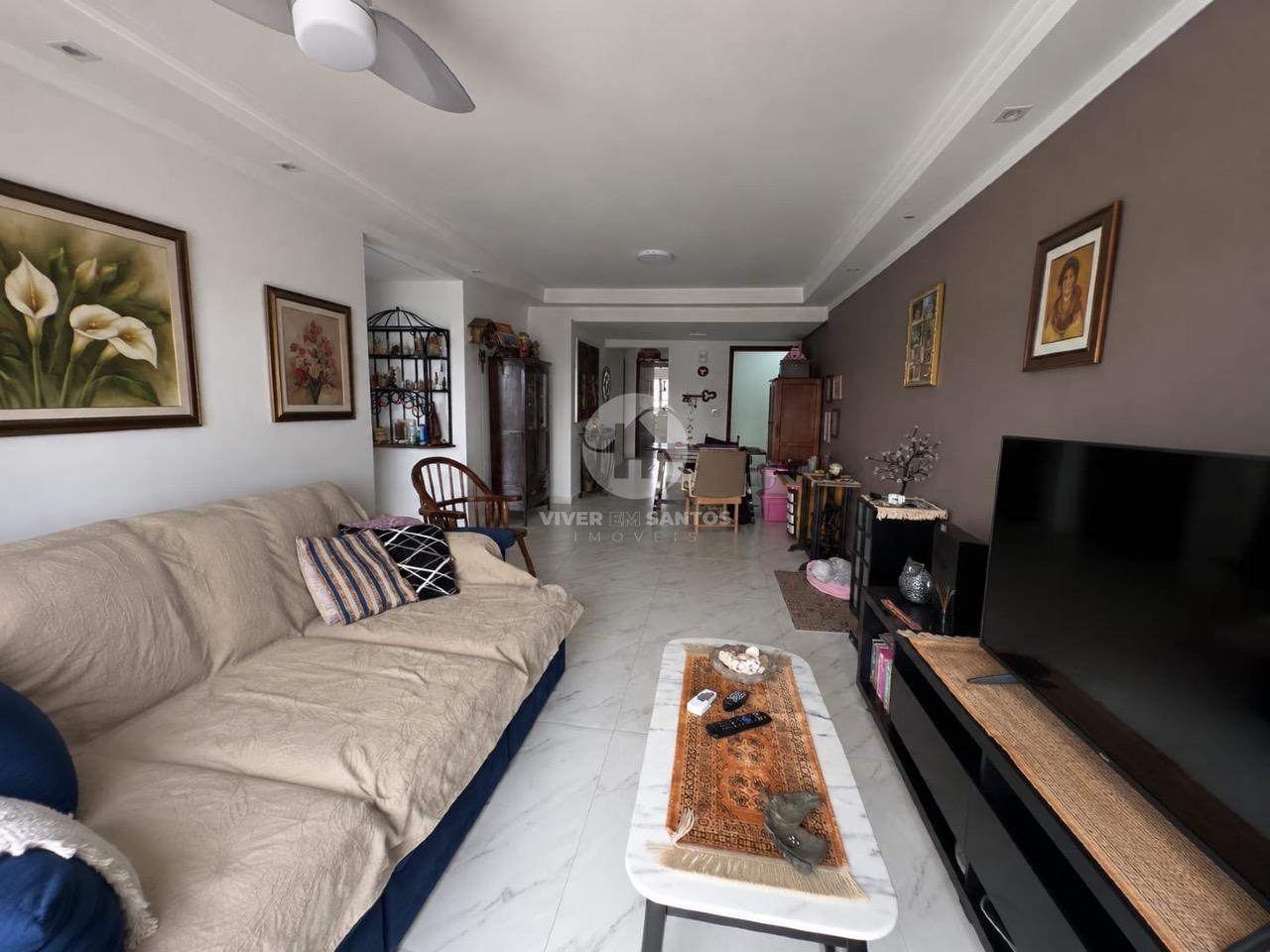 Apartamento 3 Dormitórios, Suíte com Closet, 2 Varandas e Vaga Demarcada no Embaré – Santos/SP em Embaré, Santos — foto 3