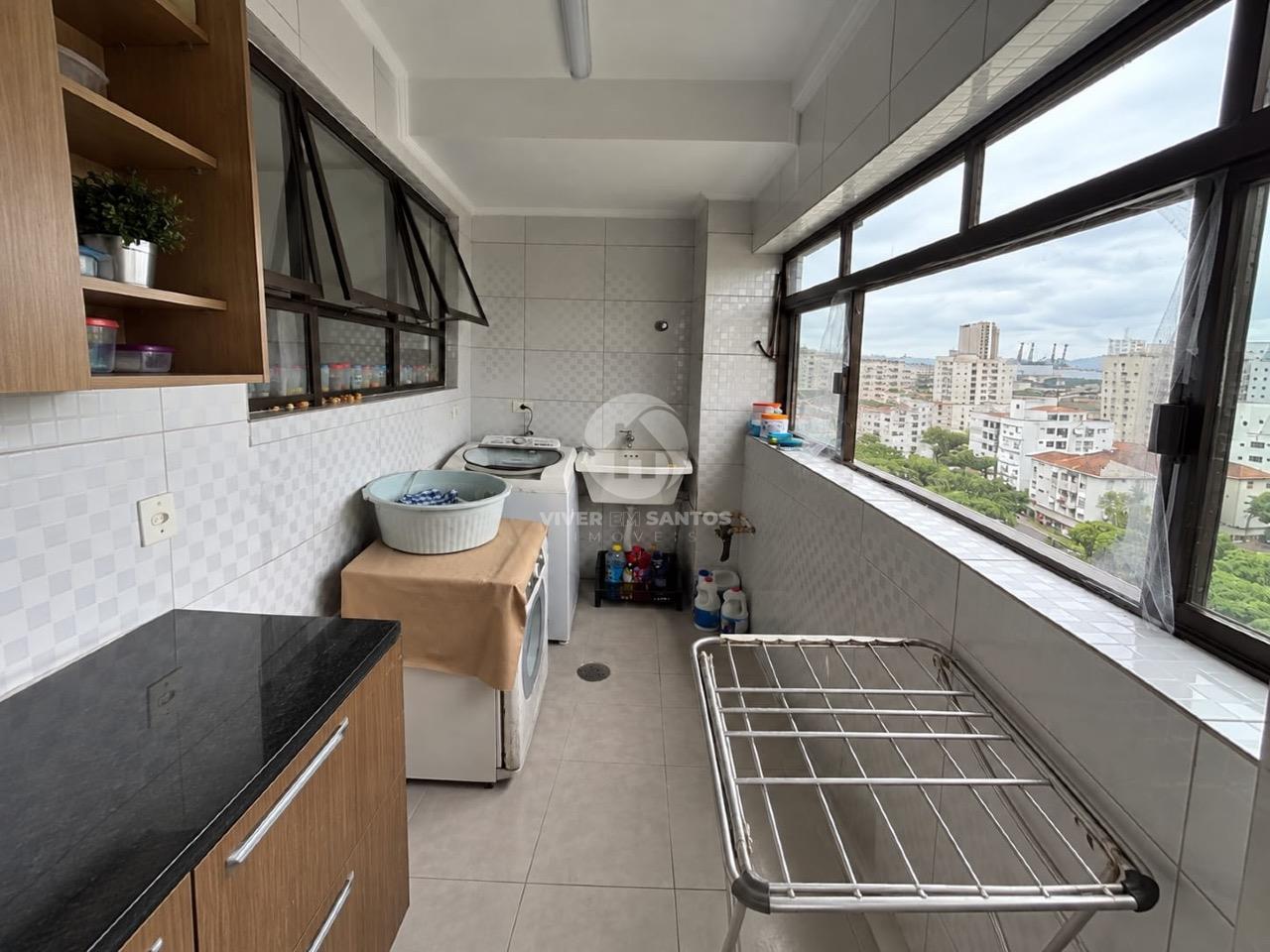 Apartamento 3 Dormitórios, Suíte com Closet, 2 Varandas e Vaga Demarcada no Embaré – Santos/SP em Embaré, Santos — foto 21