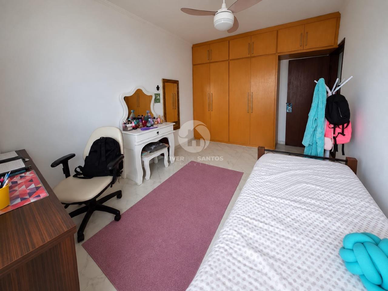 Apartamento 3 Dormitórios, Suíte com Closet, 2 Varandas e Vaga Demarcada no Embaré – Santos/SP em Embaré, Santos — foto 12