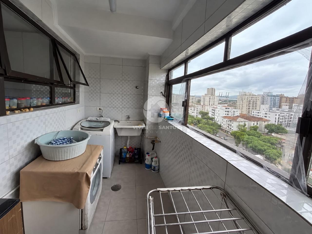 Apartamento 3 Dormitórios, Suíte com Closet, 2 Varandas e Vaga Demarcada no Embaré – Santos/SP em Embaré, Santos — foto 22
