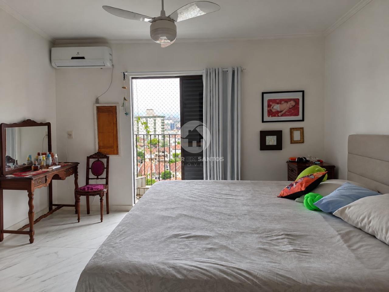 Apartamento 3 Dormitórios, Suíte com Closet, 2 Varandas e Vaga Demarcada no Embaré – Santos/SP em Embaré, Santos — foto 6