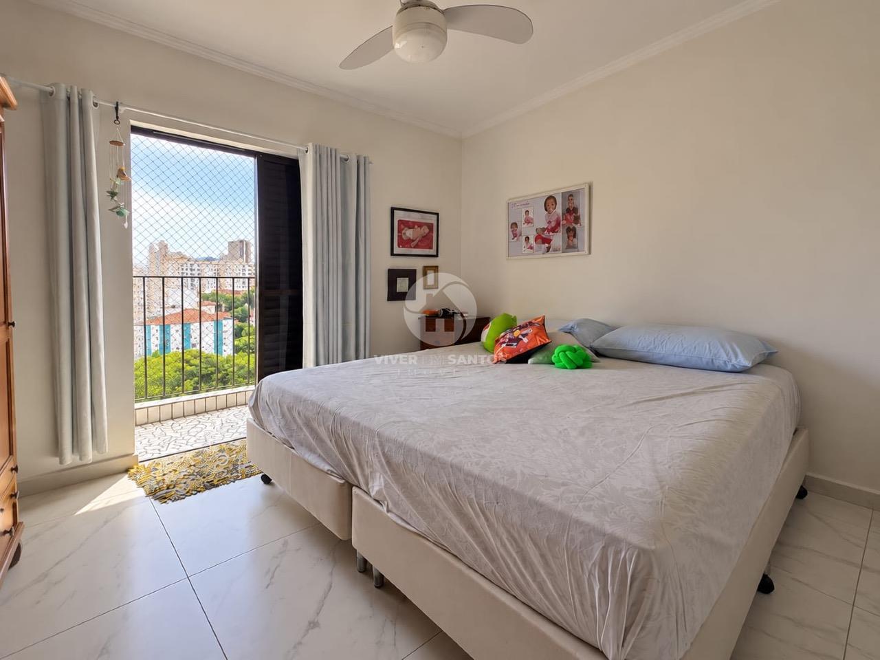 Apartamento 3 Dormitórios, Suíte com Closet, 2 Varandas e Vaga Demarcada no Embaré – Santos/SP em Embaré, Santos — foto 5