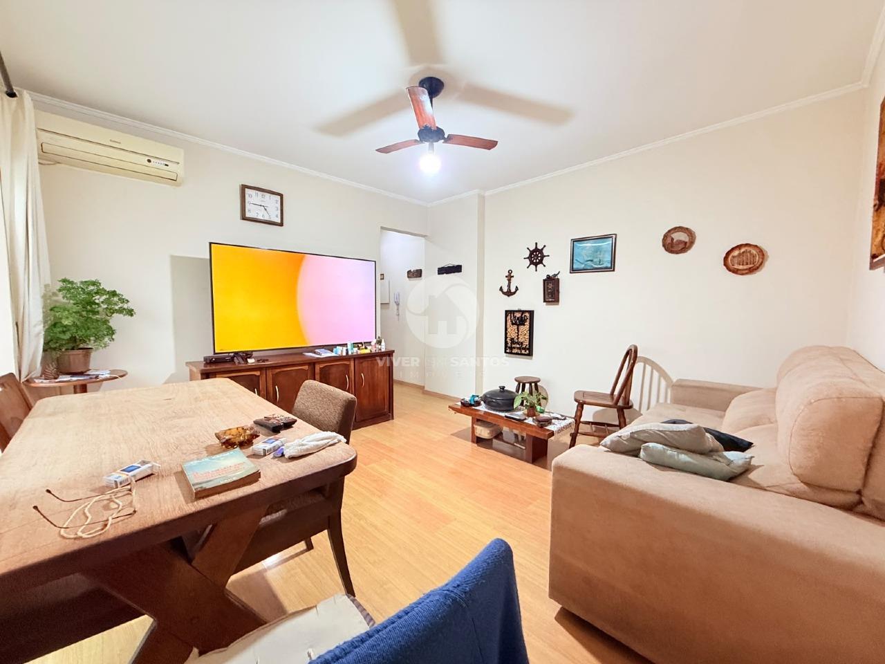 Apartamento 72 m², 2 Dormitórios, 2 Varandas, Sol da Manhã e Lazer no Campo Grande – Santos/SP em Campo Grande, Santos — foto 2