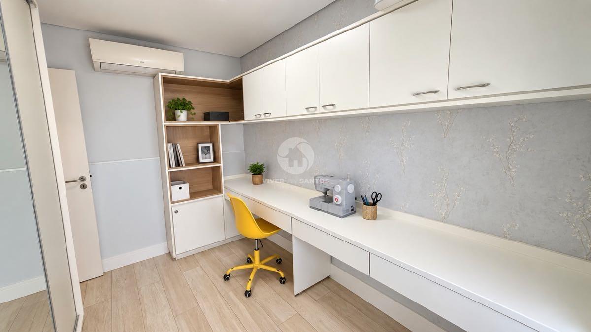 Apartamento 131 m², 3 Dormitórios, Suíte com Closet, Varanda Gourmet, 2 Vagas e Lazer Completo no Embaré – Santos/SP em Embaré, Santos — foto 13