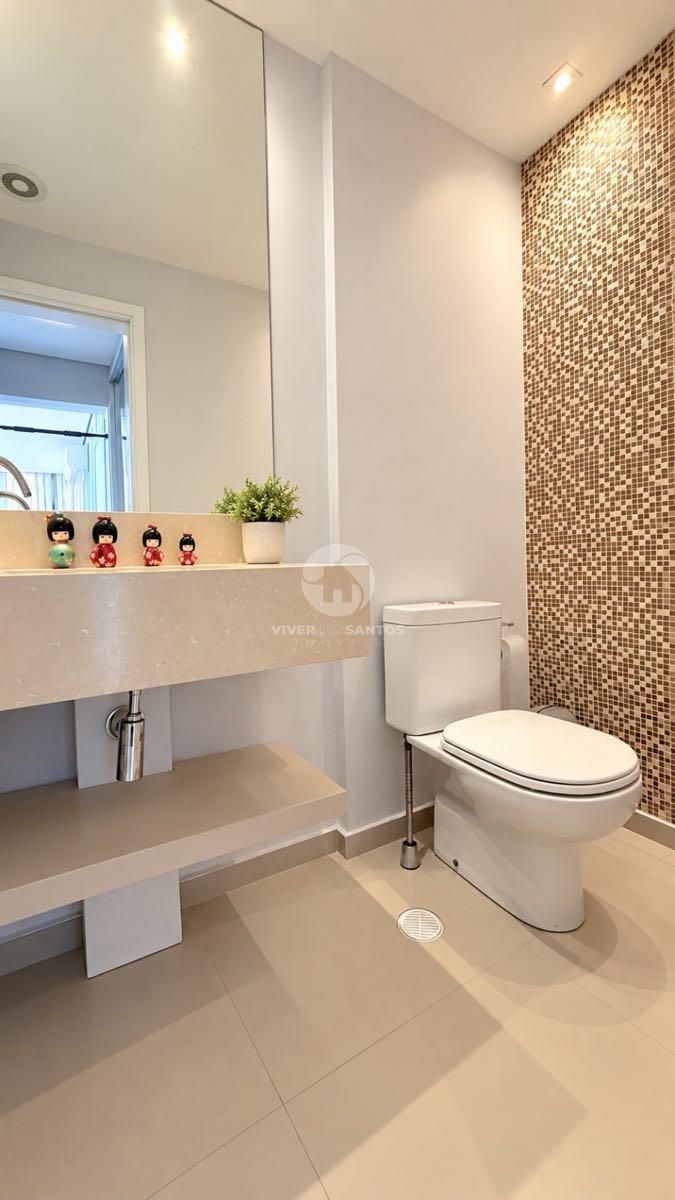 Apartamento 131 m², 3 Dormitórios, Suíte com Closet, Varanda Gourmet, 2 Vagas e Lazer Completo no Embaré – Santos/SP em Embaré, Santos — foto 20