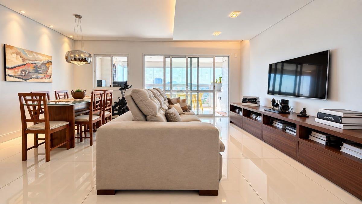 Apartamento 131 m², 3 Dormitórios, Suíte com Closet, Varanda Gourmet, 2 Vagas e Lazer Completo no Embaré – Santos/SP em Embaré, Santos — foto 4