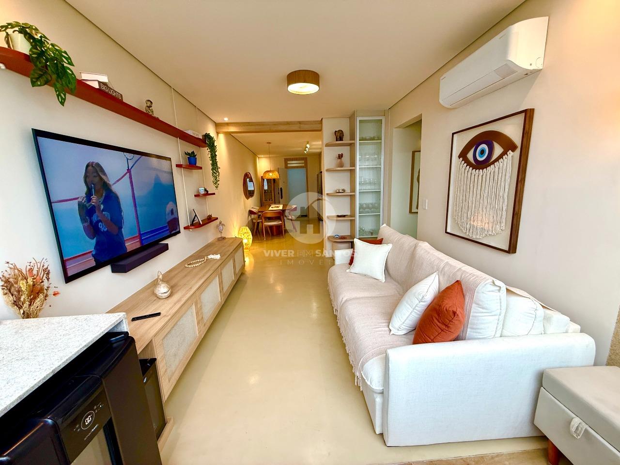 Apartamento Frente Mar 67 m², 1 Dormitório com Closet, Varanda Gourmet e Vaga na Aparecida – Santos/SP em Aparecida, Santos — foto 11