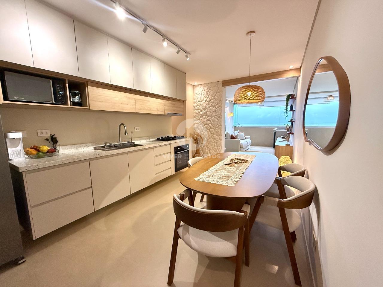 Apartamento Frente Mar 67 m², 1 Dormitório com Closet, Varanda Gourmet e Vaga na Aparecida – Santos/SP em Aparecida, Santos — foto 3