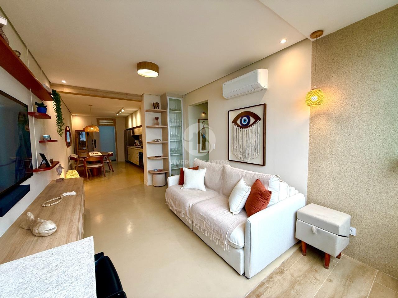 Apartamento Frente Mar 67 m², 1 Dormitório com Closet, Varanda Gourmet e Vaga na Aparecida – Santos/SP em Aparecida, Santos — foto 12