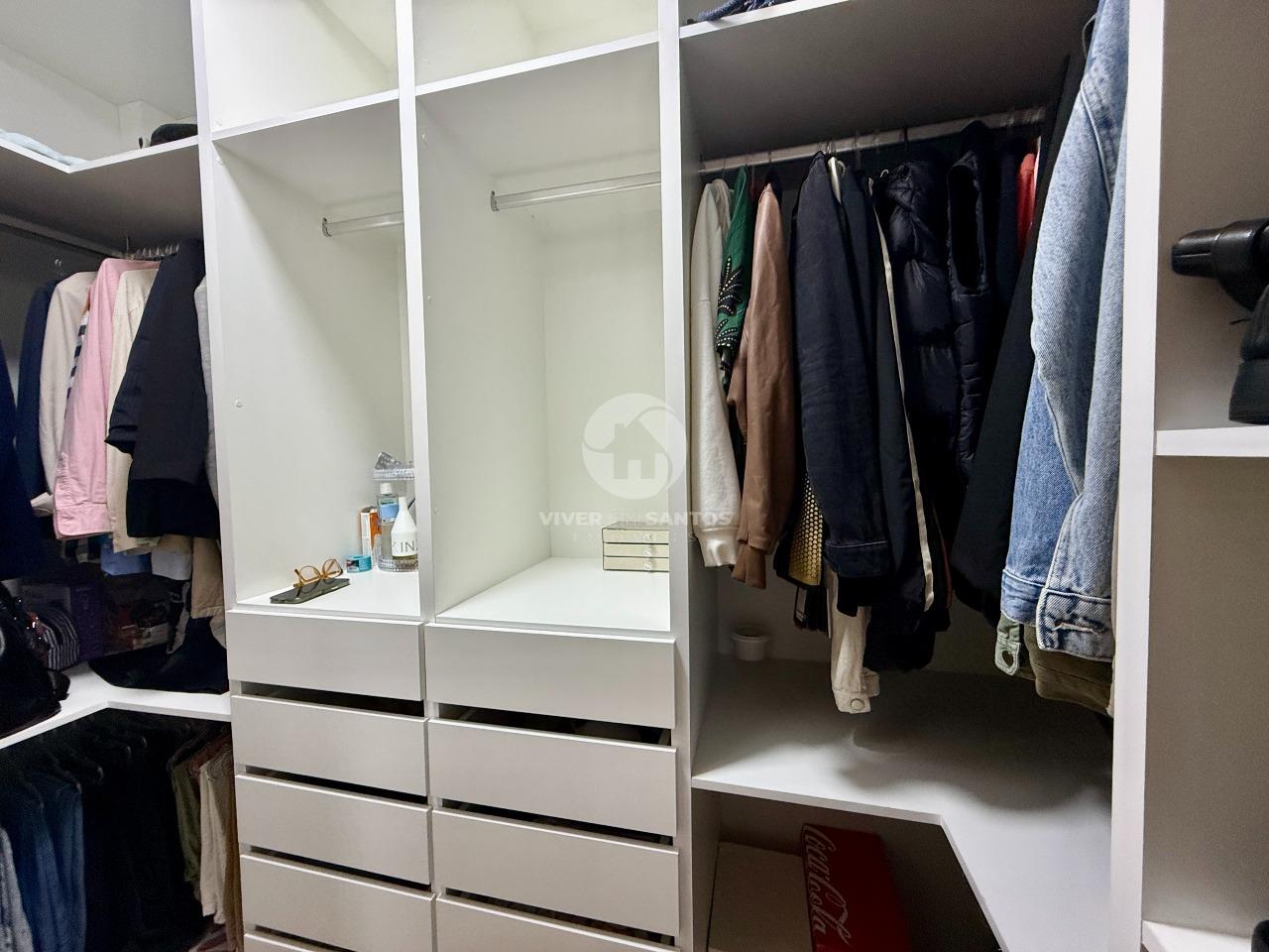 Apartamento Frente Mar 67 m², 1 Dormitório com Closet, Varanda Gourmet e Vaga na Aparecida – Santos/SP em Aparecida, Santos — foto 16