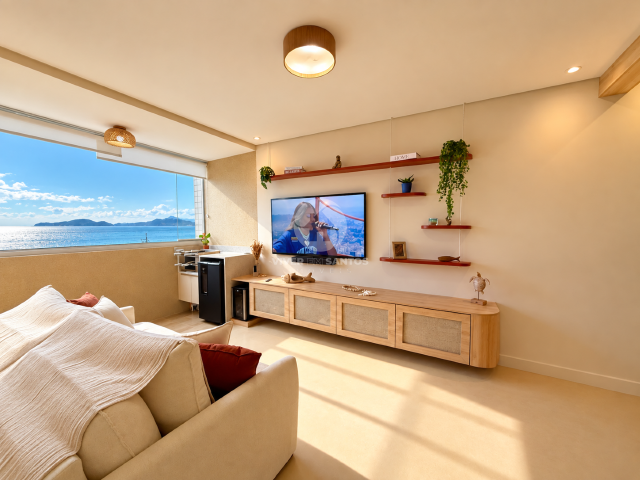 Apartamento Frente Mar 67 m², 1 Dormitório com Closet, Varanda Gourmet e Vaga na Aparecida – Santos/SP em Aparecida, Santos — foto 8