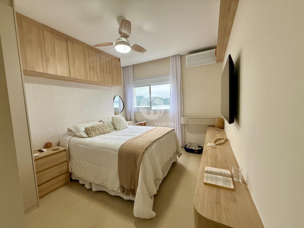 Apartamento Frente Mar 67 m², 1 Dormitório com Closet, Varanda Gourmet e Vaga na Aparecida – Santos/SP em Aparecida, Santos — foto 14
